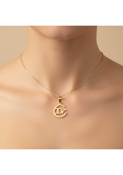 8 Ayar Altın Kolye Ucu D&f GM10860 0.5 gr