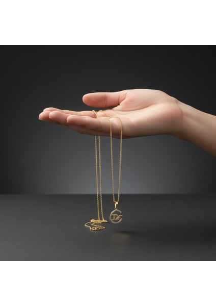 8 Ayar Altın Kolye Ucu D&f GM10860 0.5 gr fiyatları