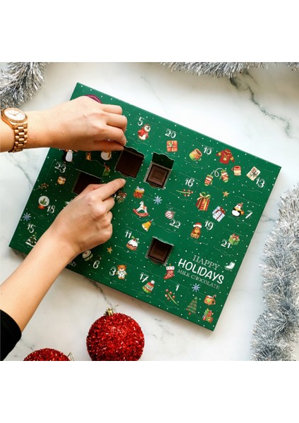Advent Calender Kutu Madlen Sütlü Çikolata 140g 2'li Set Glutensiz