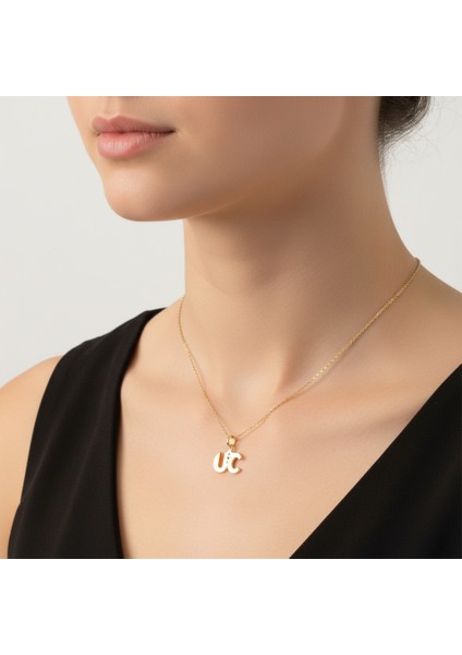 8 Ayar Altın Kolye Ucu C&u GM10787 0.5 gr