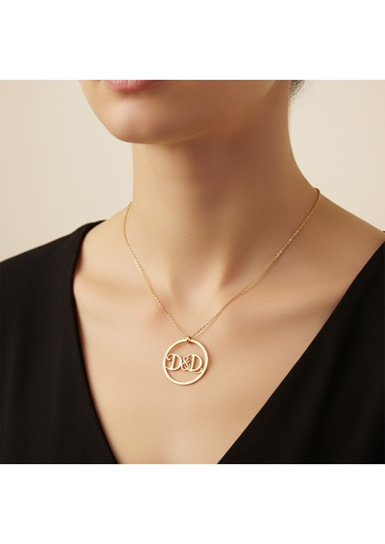 8 Ayar Altın Kolye Ucu D&d GM10838 0.5 gr