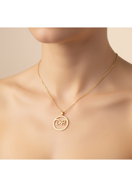 8 Ayar Altın Kolye Ucu D&h GM10896 0.5 gr