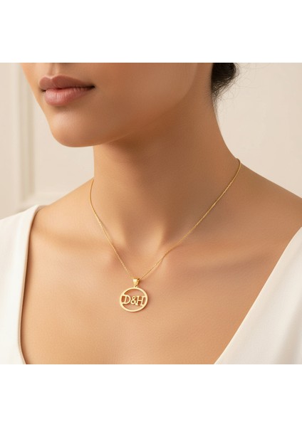 8 Ayar Altın Kolye Ucu D&h GM10897 0.5 gr