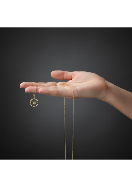 8 Ayar Altın Kolye Ucu D&f GM10864 0.5 gr fiyatları