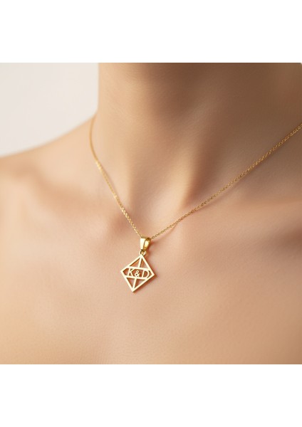 8 Ayar Altın Kolye Ucu D&k GM10936 1 gr