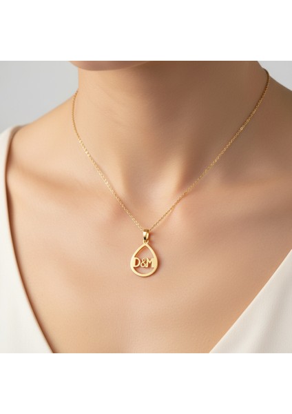 8 Ayar Altın Kolye Ucu D&m GM10986 1 gr