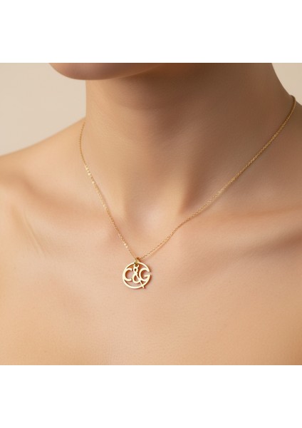 8 Ayar Altın Kolye Ucu C&g GM10615 0.5 gr