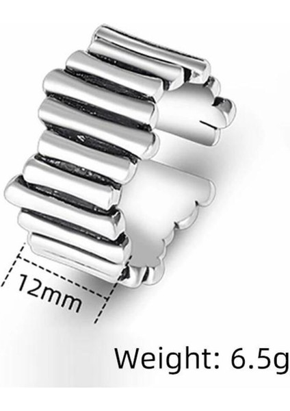 925 Ayar Gümüş Boyutlanabilir Kadın Yüzük