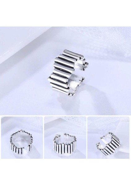 925 Ayar Gümüş Boyutlanabilir Kadın Yüzük