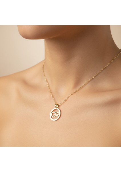 8 Ayar Altın Kolye Ucu C&r GM10760 0.5 gr