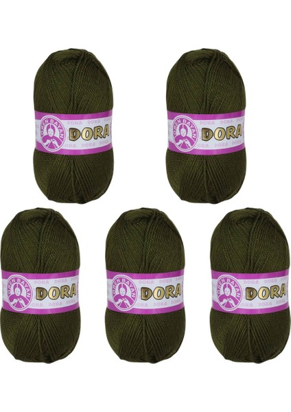 Ören Bayan Dora Örgü İpi - Yeşil - 5'Li Paket - ( Renk Kodu : 077 ) fiyatları