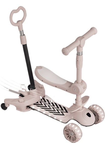 3 Ila 6 Yaş Arası Scooter Çocukları, Üçü Bir Arada Bebek Pedallı Scooter Oturabilir ve Binebilir (Yurt Dışından)