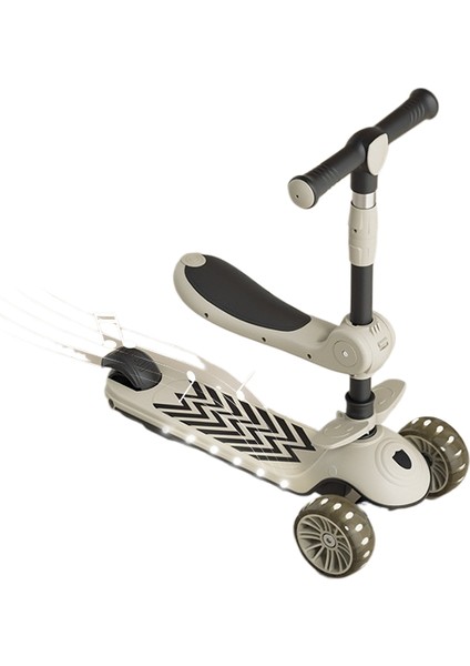 3 Ila 6 Yaş Arası Scooter Çocukları, Üçü Bir Arada Bebek Pedallı Scooter Oturabilir ve Binebilir (Yurt Dışından)