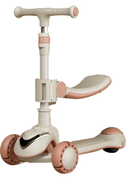 Scooter Çocuklar: 3 Ila 6 Yaş, Erkek, Kız, Oturabilir ve Binebilir, Bebek Pedalı, Scooter Üçü Bir Arada (Yurt Dışından)