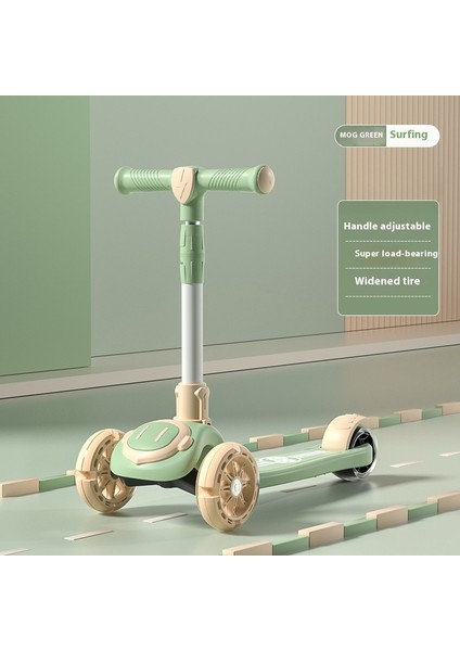 Yeni Scooter Çocuk 3'ü 1 Arada Scooter Oturabilir ve Katlanabilir Bir Anahtarı Kaydırabilir (Yurt Dışından)