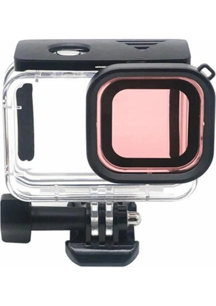 Gopro Hero 12 11 10 9 Için 60m Sualtı Su Geçirmez Kılıf Muhafaza Housing Ve Lens Filtresi