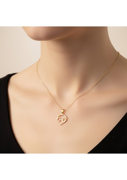 8 Ayar Altın Kolye Ucu D&g GM10871 0.5 gr