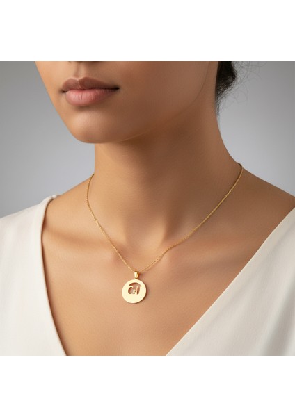 8 Ayar Altın Kolye Ucu C&u GM10792 0.5 gr