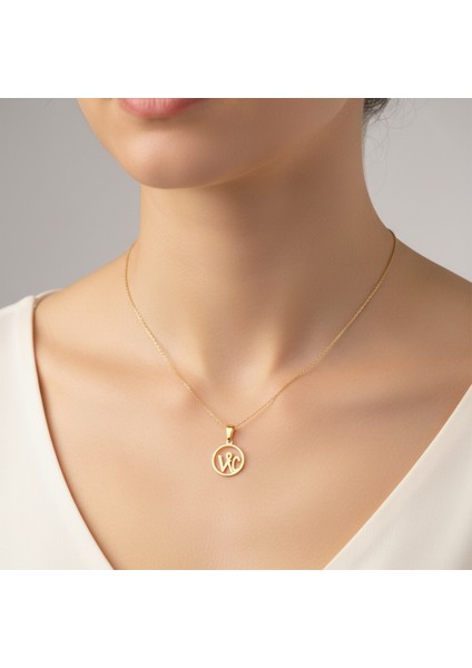 8 Ayar Altın Kolye Ucu C&v GM10797 0.5 gr