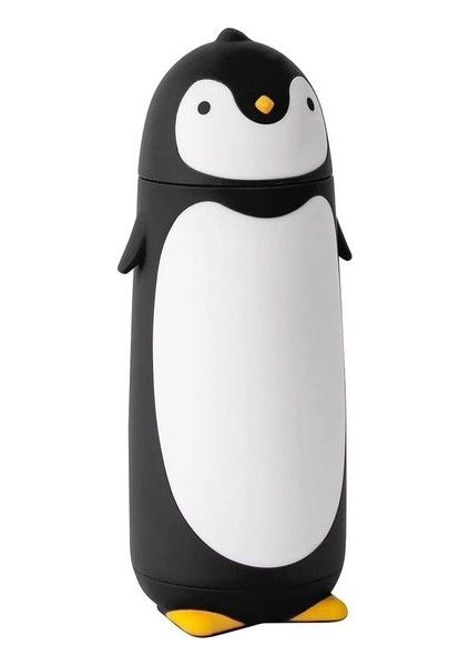 Oein Penguen Paslanmaz Çelik Vakum Termos Seyahat Kupa Çay Su Şişesi Kahve Şişesi Çocuklar Için Öğrenci Öğrenci 9.5oz Siyah Kapasitecamsiyah (Yurt Dışından)