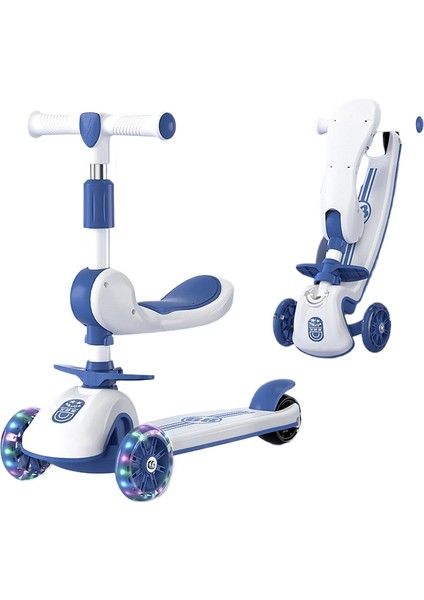 3 Ila 6 Yaş Arası Scooter Çocukları, Üçü Bir Arada Bebek Pedallı Scooter Oturabilir ve Binebilir (Yurt Dışından)