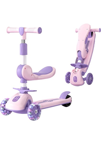 3 Ila 6 Yaş Arası Scooter Çocukları, Üçü Bir Arada Bebek Pedallı Scooter Oturabilir ve Binebilir (Yurt Dışından)