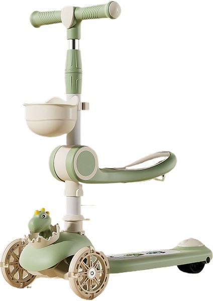 Scooter Çocuklar: 3 Ila 6 Yaş, Erkek, Kız, Oturabilir ve Binebilir, Bebek Pedalı, Scooter Üçü Bir Arada (Yurt Dışından)