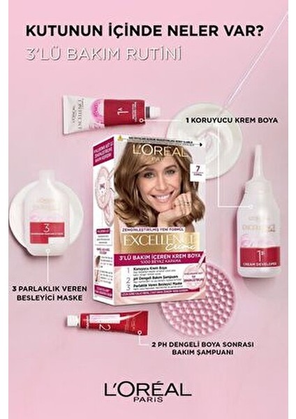 Excellence Creme Saç Boyası 6.46 Kızıl Bakır 3'lü Bakım İçeren Uzun Süre Kalıcı indirimleri