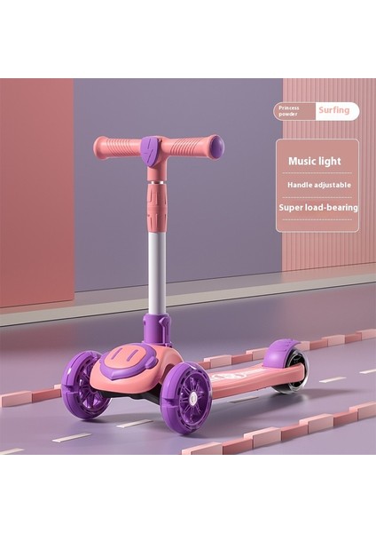 Yeni Scooter Çocuk 3'ü 1 Arada Scooter Oturabilir ve Katlanabilir Bir Anahtarı Kaydırabilir (Yurt Dışından)
