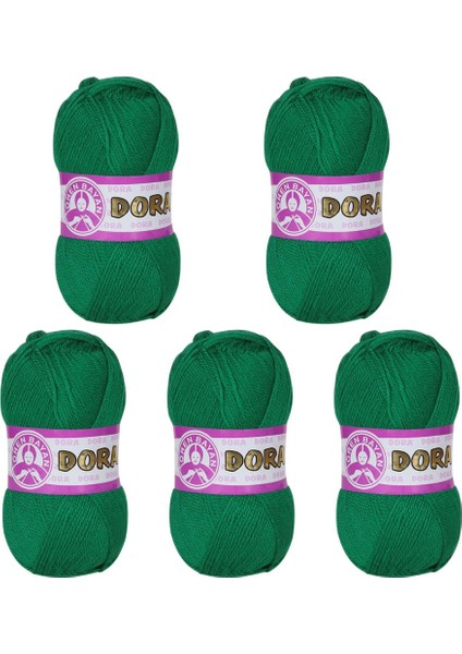 Ören Bayan Dora Örgü İpi - Yeşil - 5'Li Paket - ( Renk Kodu : 070 ) fiyatları