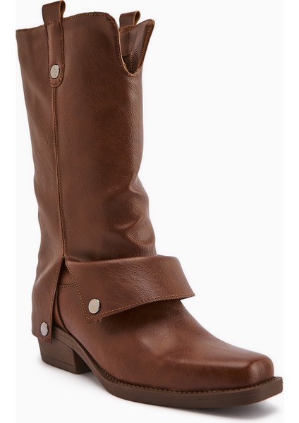 Fadia Taba Küt Burunlu Körüklü Kadın Çizme fiyatları