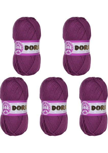 Ören Bayan Dora Örgü İpi - Mor - 5'Li Paket - ( Renk Kodu : 051 ) modelleri