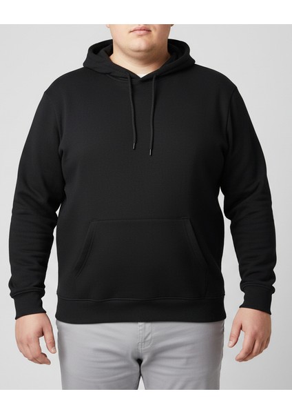 Sweatshirt Kapüşonlu Pamuklu Battal Unisex fırsatları
