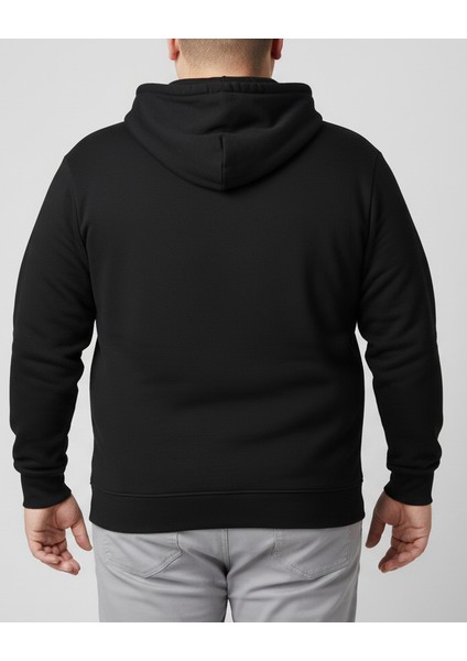 Sweatshirt Kapüşonlu Pamuklu Battal Unisex
