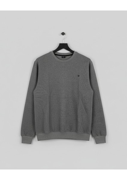 Sweatshirt Bisiklet Yaka Selanik Dokuma Erkek Battal