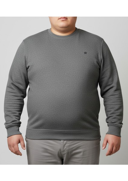 Sweatshirt Bisiklet Yaka Selanik Dokuma Erkek Battal fiyatları