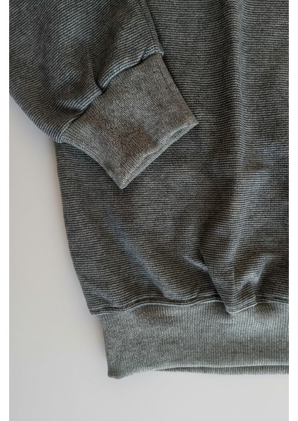 Sweatshirt Bisiklet Yaka Selanik Dokuma Erkek Battal indirimleri