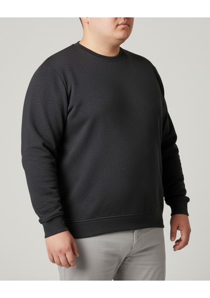 Sweatshirt Bisiklet Yaka Selanik Dokuma Erkek Battal indirimleri