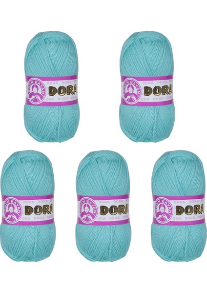 Ören Bayan Dora Örgü İpi - Su Yeşili - 5'Li Paket - ( Renk Kodu : 022) fiyatları