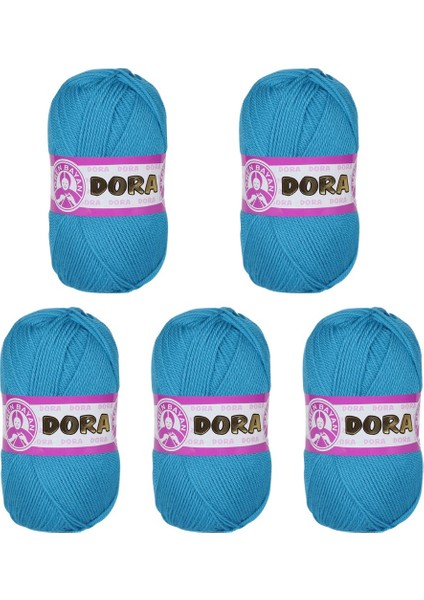 Ören Bayan Dora Örgü İpi - Turkuaz - 5'Li Paket - ( Renk Kodu : 025 ) fiyatları