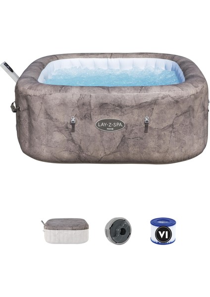 Lay-Z-Spa® 6001K Rome Smart Airjet™ Enerji Tasarruflu Şişme Spa Havuzu, Mobil Uygulama Kontrollü, 4-6 Kişilik