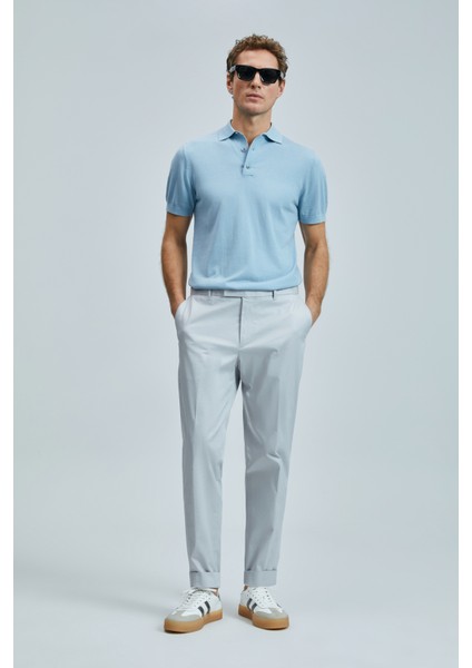 Plus Smart Erkek Chino Pantolon Slim Fit Taş