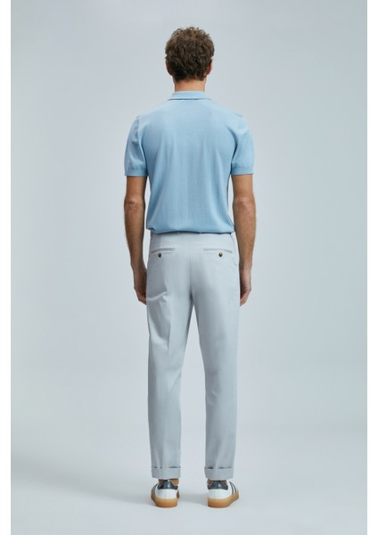 Plus Smart Erkek Chino Pantolon Slim Fit Taş