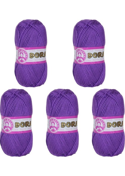 Ören Bayan Dora Örgü İpi - Mor - 5'Li Paket - ( Renk Kodu : 059 ) fiyatları