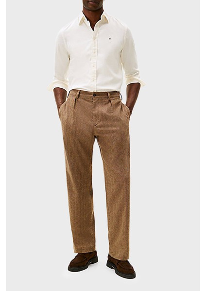 Pamuklu Regular Fit Düğmeli Yaka Uzun Kollu Gömlek Erkek Gömlek MW0MW40469 Ya8 fiyatları