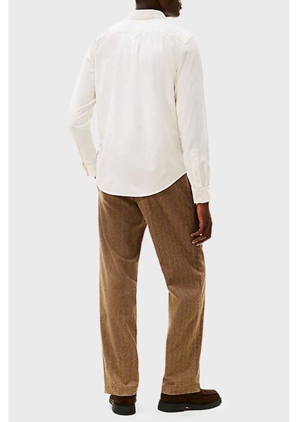 Pamuklu Regular Fit Düğmeli Yaka Uzun Kollu Gömlek Erkek Gömlek MW0MW40469 Ya8 modelleri