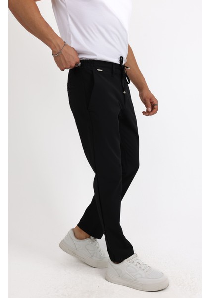 Relaxed Fit (Pilesiz) Lacivert Düz Jogger Pantolon fiyatları