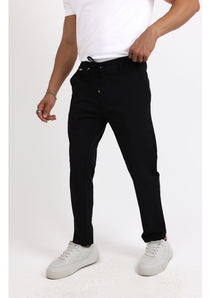 Relaxed Fit (Pilesiz) Lacivert Düz Jogger Pantolon modelleri