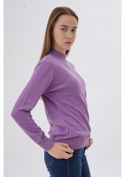 Kadın %100 Organik Pamuk Yarım Balıkçı Yaka Triko Kazak Örme Bluz TRIST-6104 fiyatları