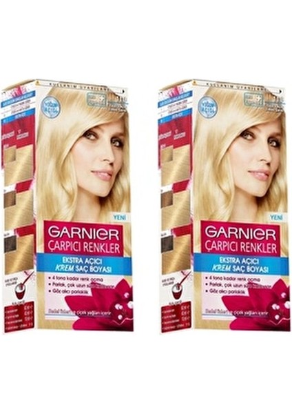 Çarpıcı Renkler Krem Saç Boyası Açık Küllü Sarı 110 Parlak ve Uzun Süre Kalıcı fiyatları